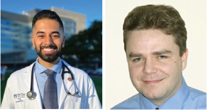 Left to right: Ishan Bhatia, MS4, and Dr. Jan Cerny