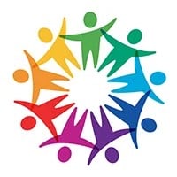  Diversity, Equity, and Inclusion image of figures in a circle