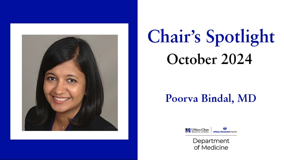 Chair’s Spotlight: Poorva Bindal, MD