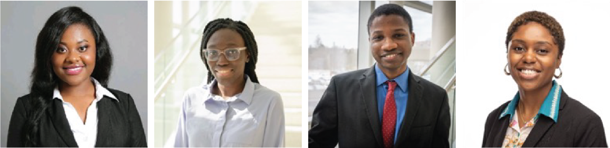 Left to right: Edith Mensah Otabil, Nakesha Agyapong, Daniel Mbusa, and Tatiana Thompson