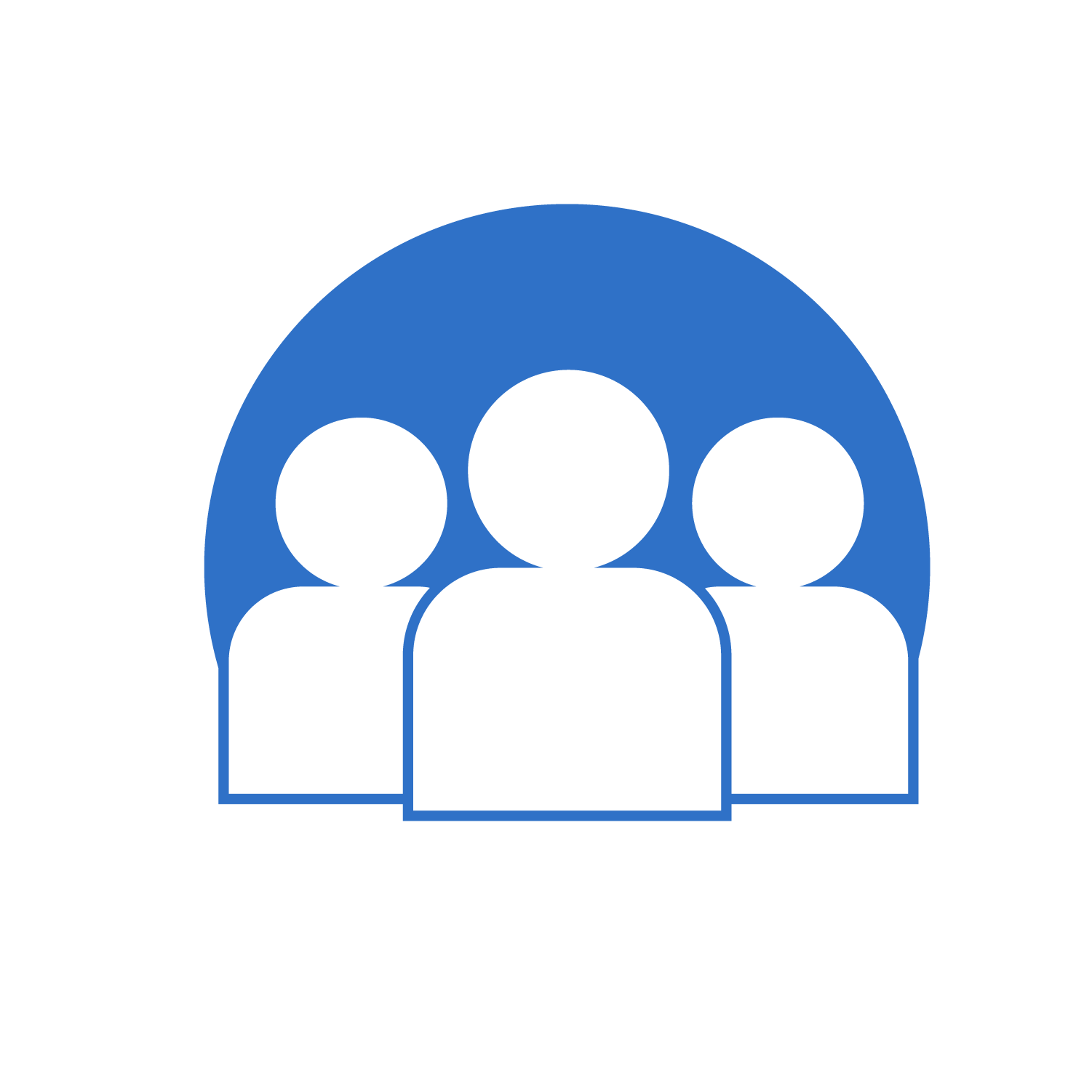 Image of three silhouettes