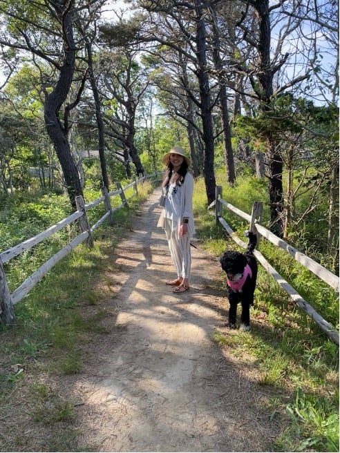 Sammy with her dog