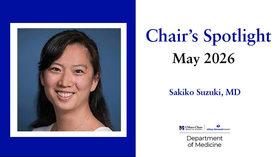 Chair's Spotlight, May 2026, Sakiko Suzuki, MD