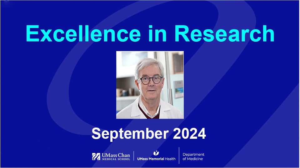  Excellence in Research, September 2024, photo of Richard Ellison III, MD