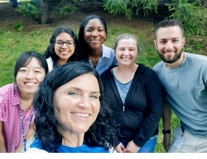 group photo of koupenova lab