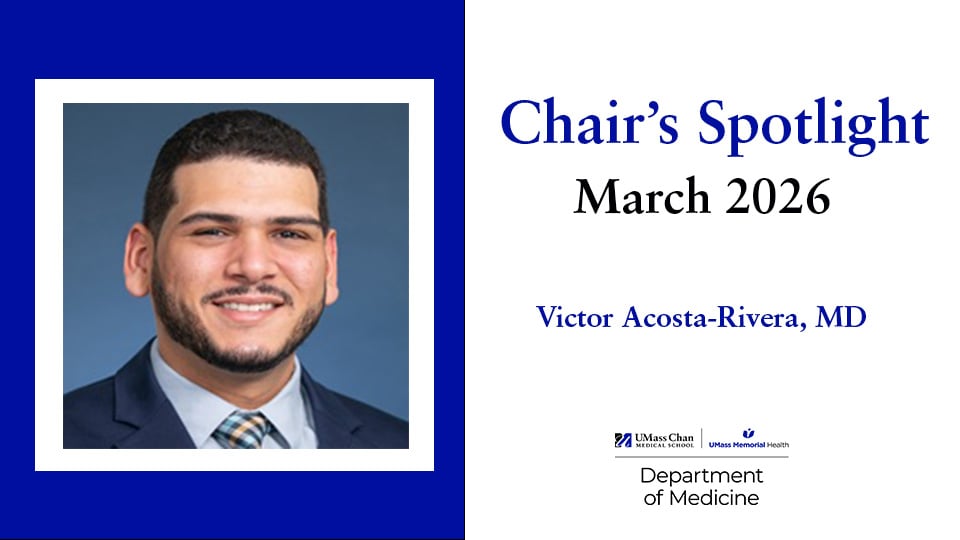 Chair Spotlight, March 2026, Victor Acosta-Rivera, MD