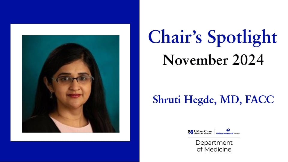 Chair's Spotlight, November 2024, Shruti Hegde, MD, FACC