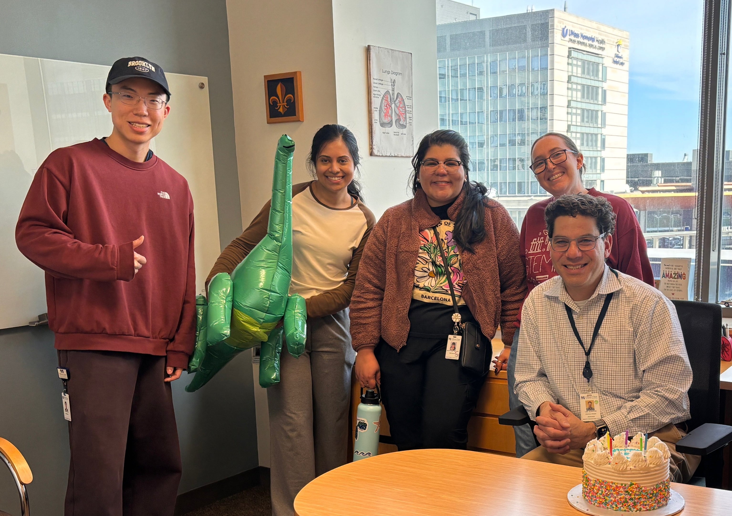Lee Quinton and members of his lab