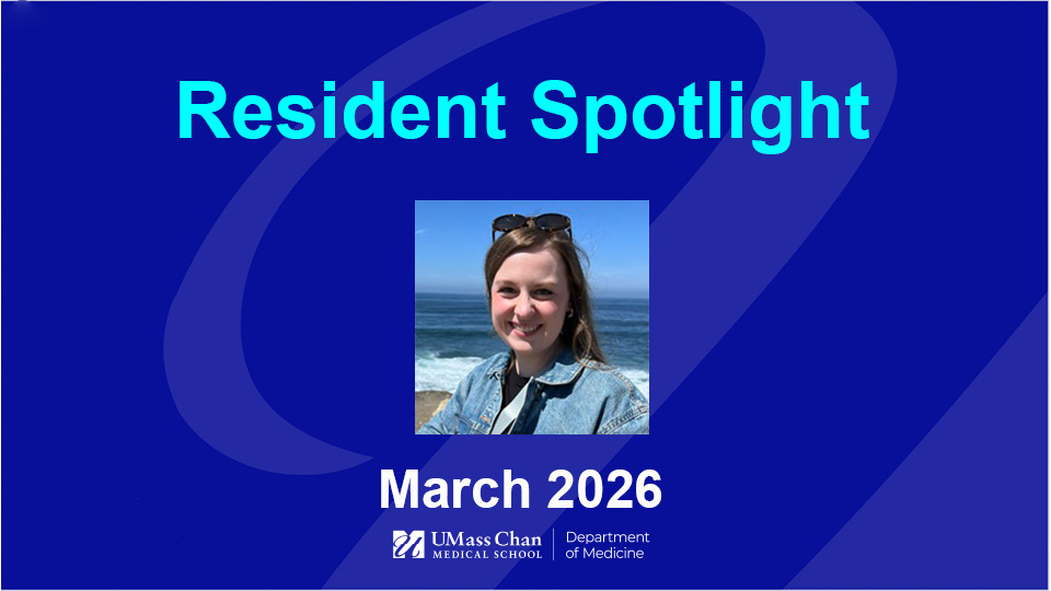  Resident Spotlight, March 2026, image of Eliza McDermott, MD