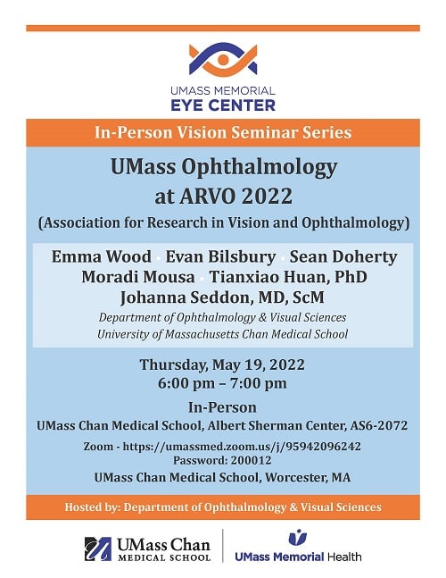 UMass Ophthalmology at ARVO 2022