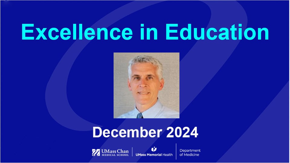  Excellence in Education, December 2024, image of David Hatem, MD