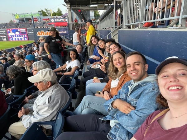 BMB department at the WooSox game