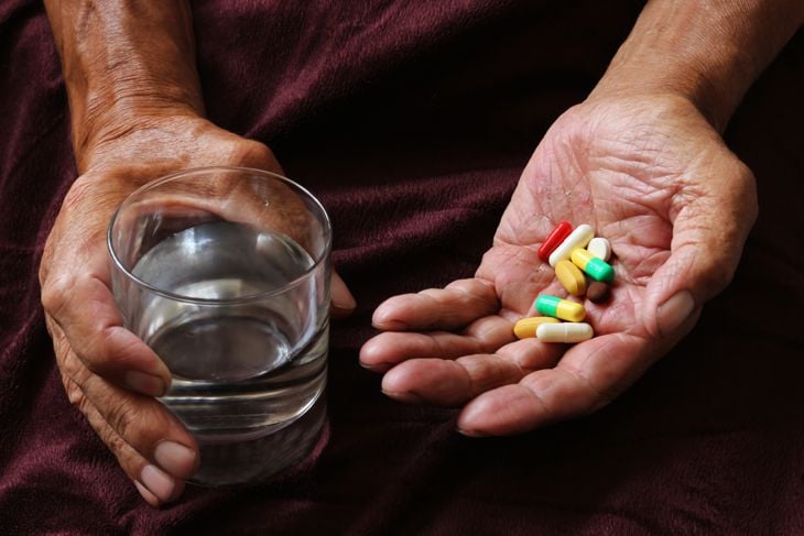 Hand with pills