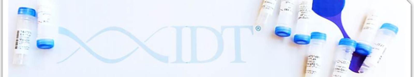 Banner with IDT oligo tubes