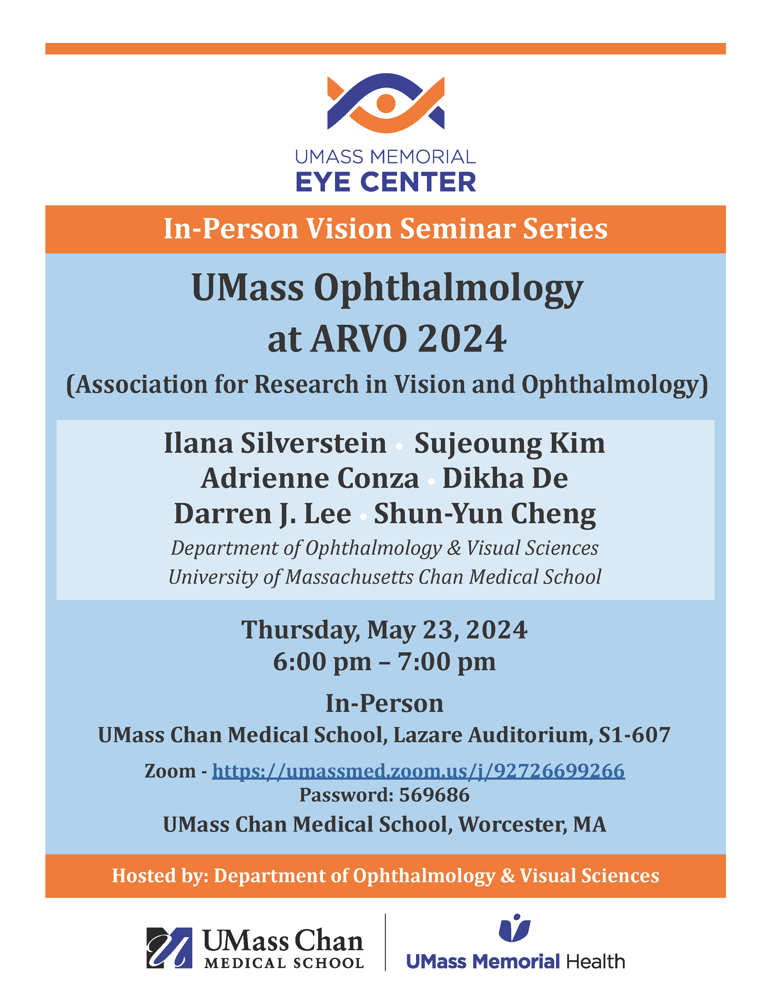 UMass Ophthalmology at ARVO 2024