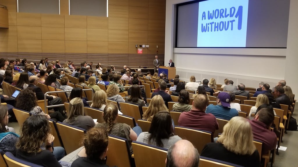 Anette Gabriele Ziegler speaking at UMass Diabetes Day