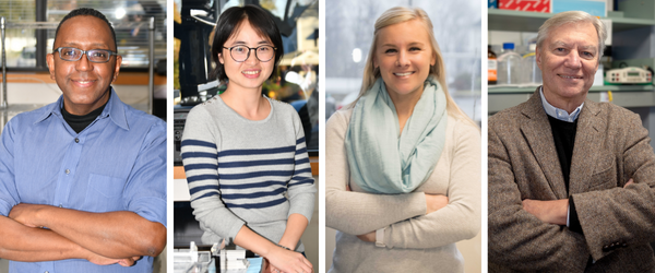 Three scientists in the Czech Lab