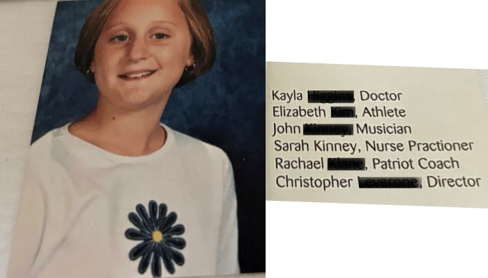 Sarah Franklin high school yearbook photo
