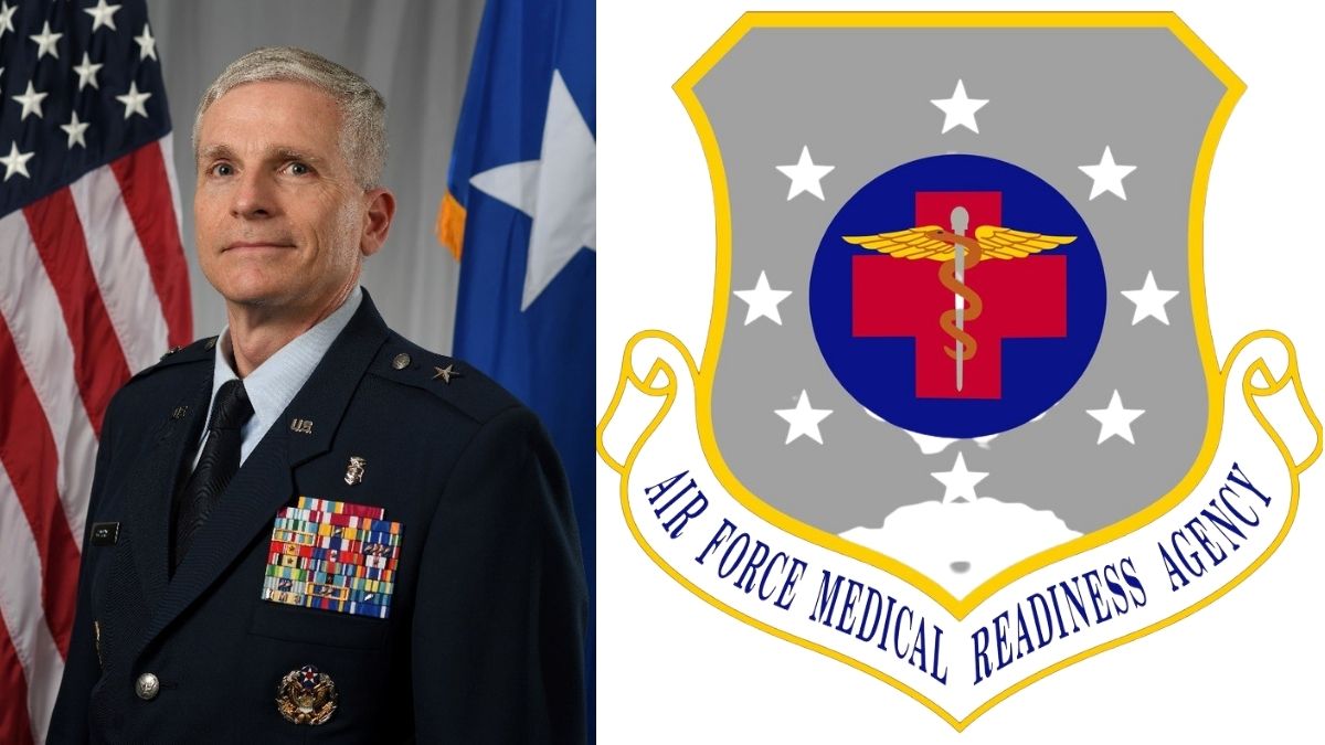 Sean Collins official headshot as Commander of the Air Force Medical Readiness Agency