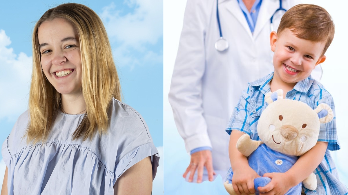 Child Care Specialist Julie with diabetes patient
