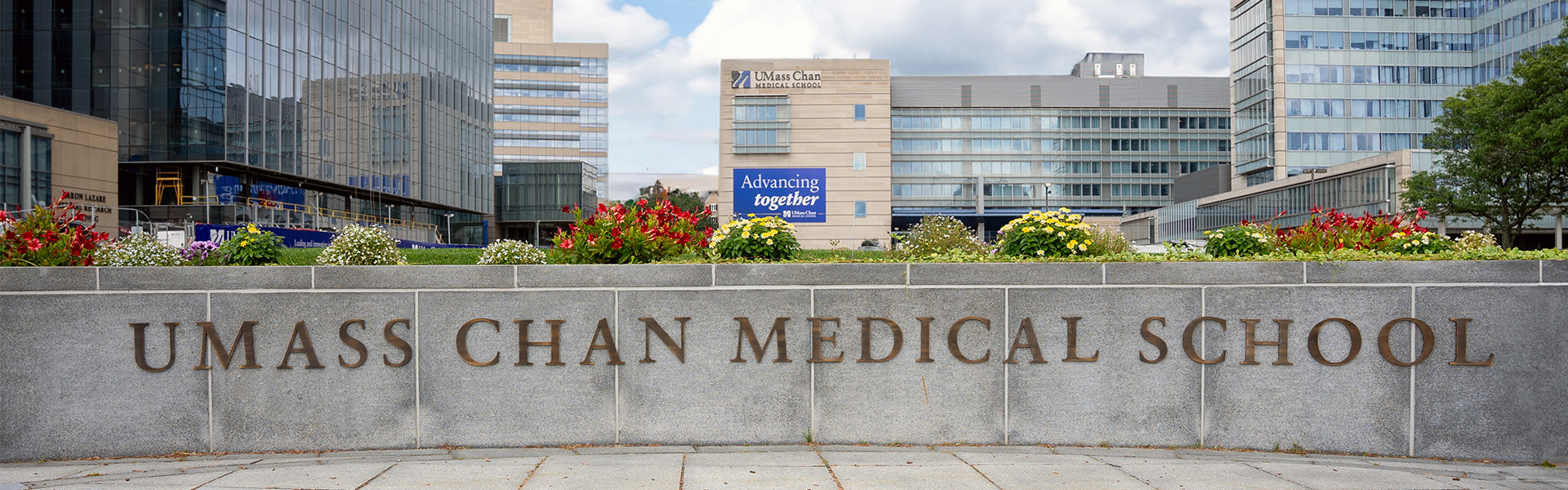UMass Chan Medical School sign and buildings