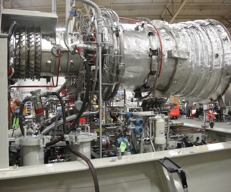  New gas turbine in power plant