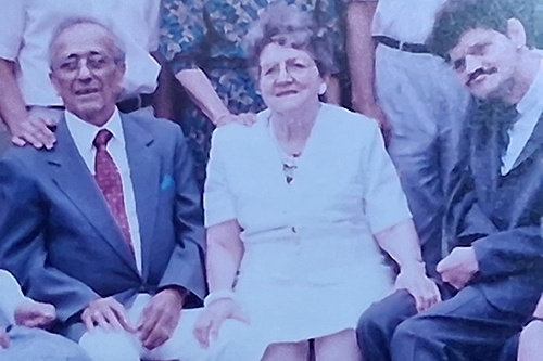 Charlie Gomes with his parents, Manuel and Alice Gomes