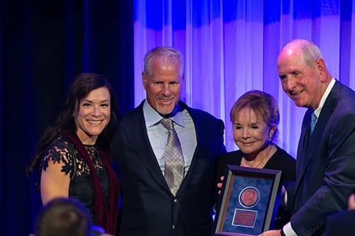 Swanee DiMare, Tony DiMare, Chancellor Collins and Daryl A. Bosco, PhD.