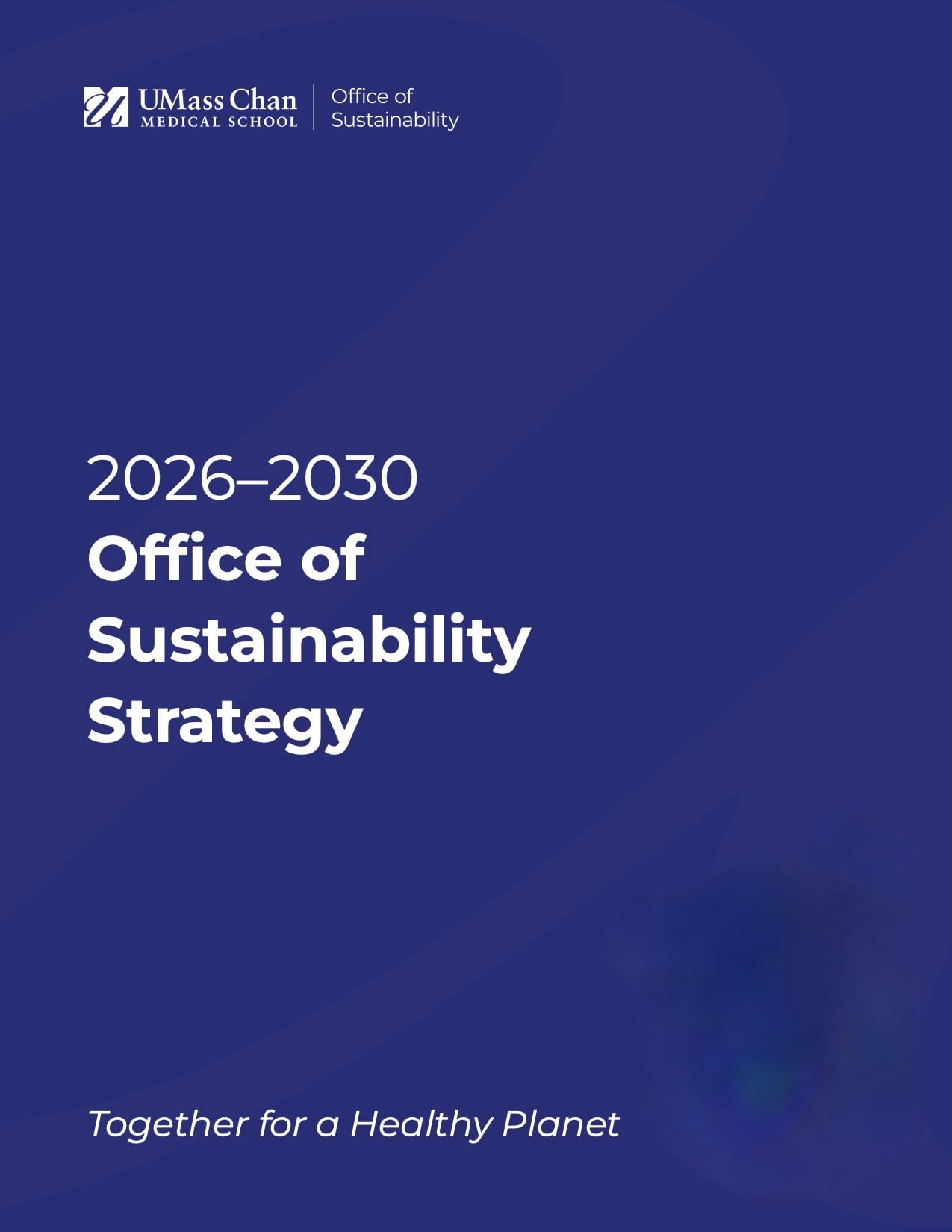 Cover of the Sustainability Strategy plan 2026-2030