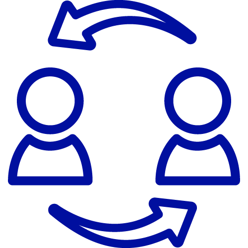 two bubble bodies in a circle with arrows
