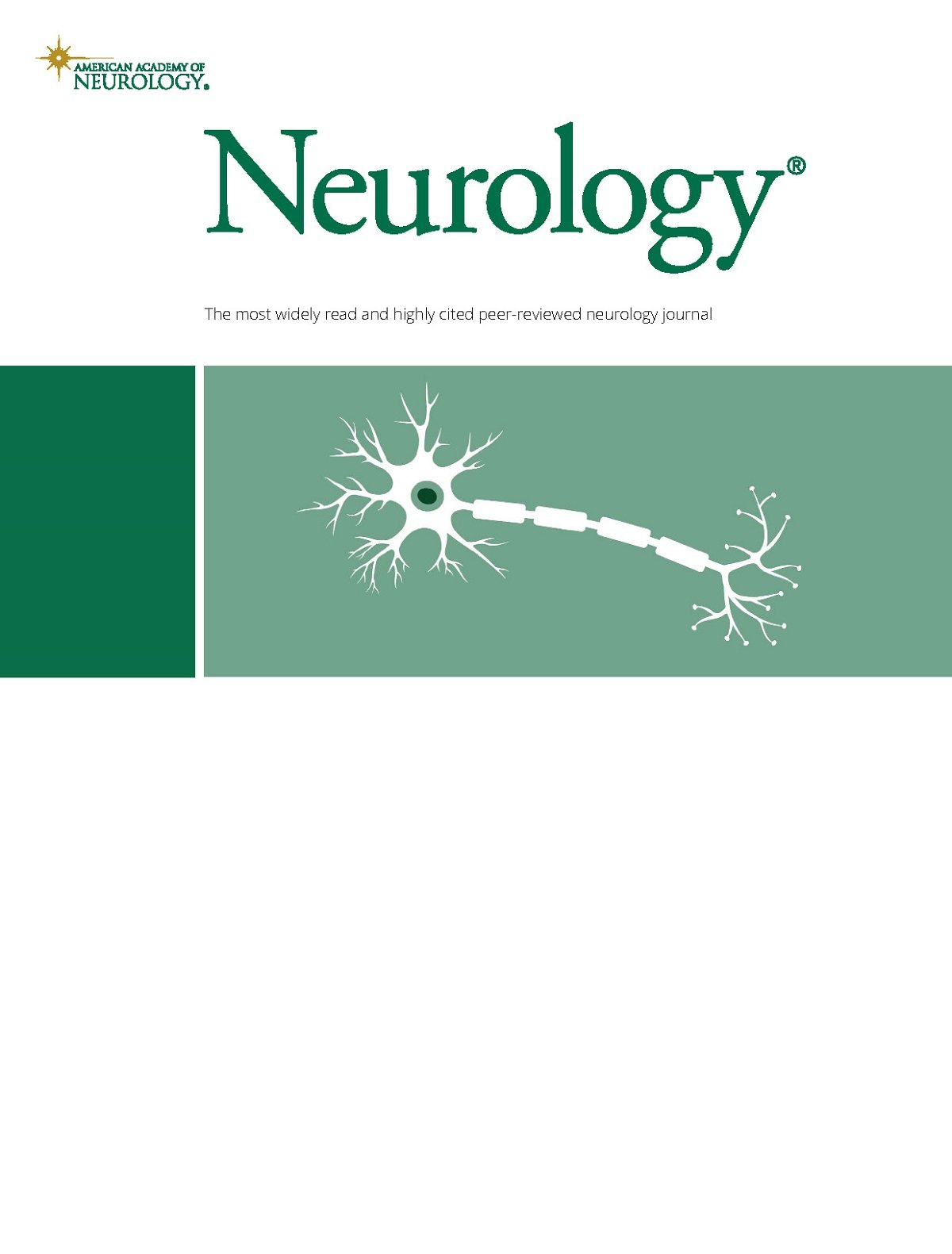 Neurology journal publication cover from 1984