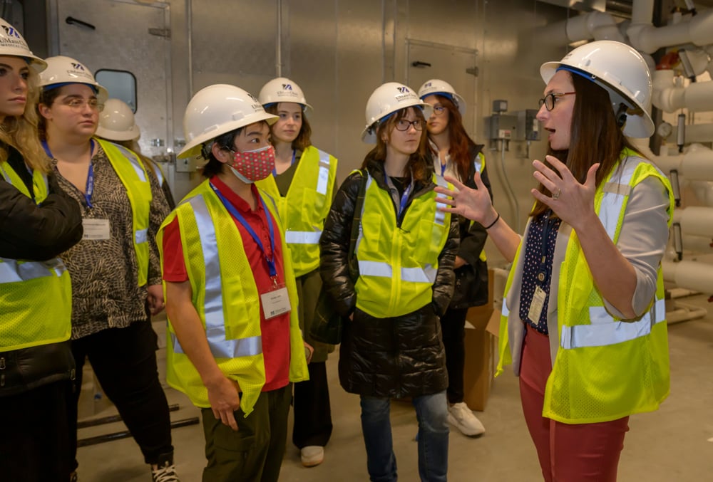 tour of new education and research building