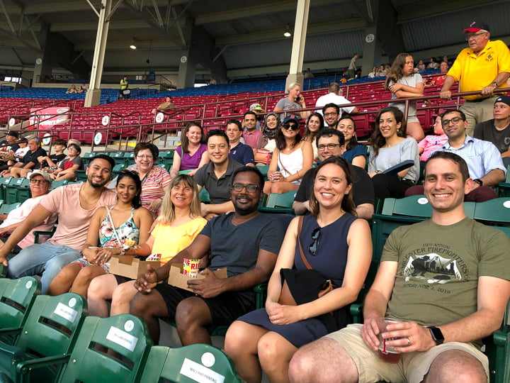 Radiology Residents at PawSox game