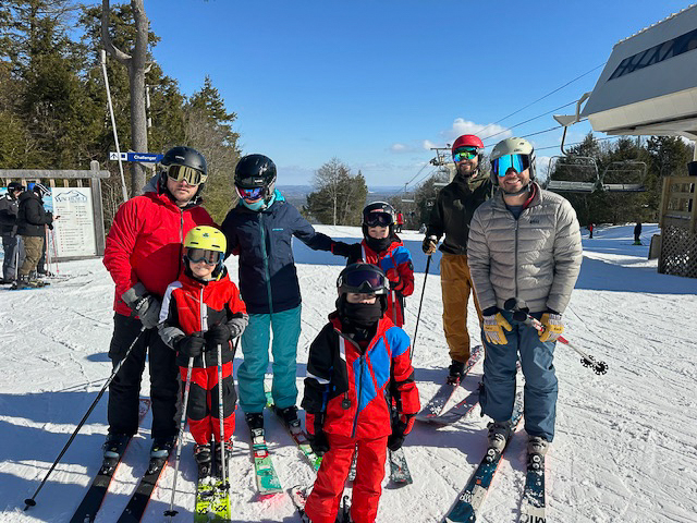 Radiology residents ski at Mt. Wachusett