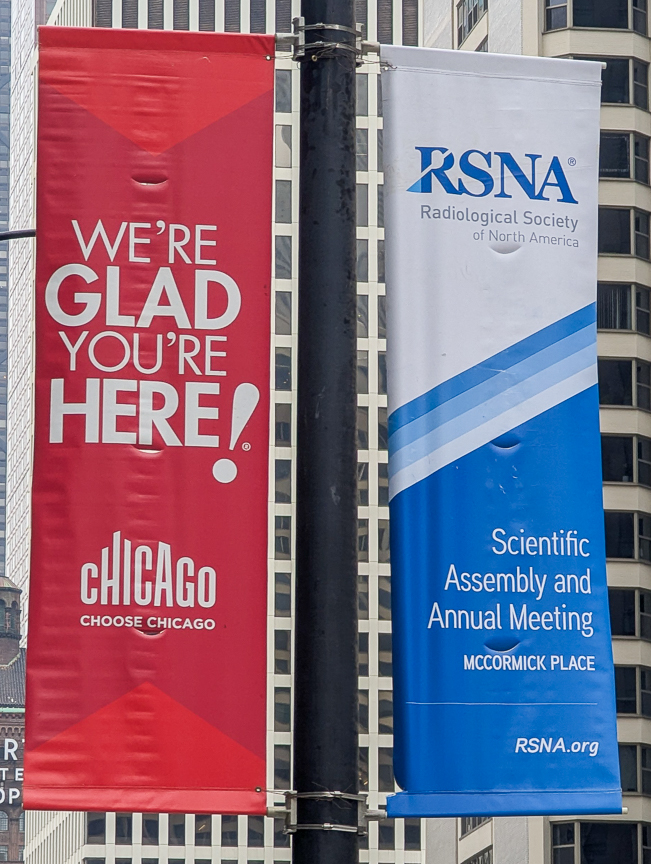 RSNA banners in Chicago