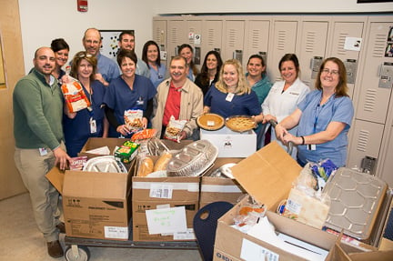 University Campus Radiology Thanksgiving Baskets