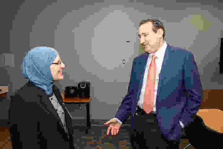 Randa Mowlood and Dr. Karellas