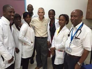 Dr. Makris in Liberia