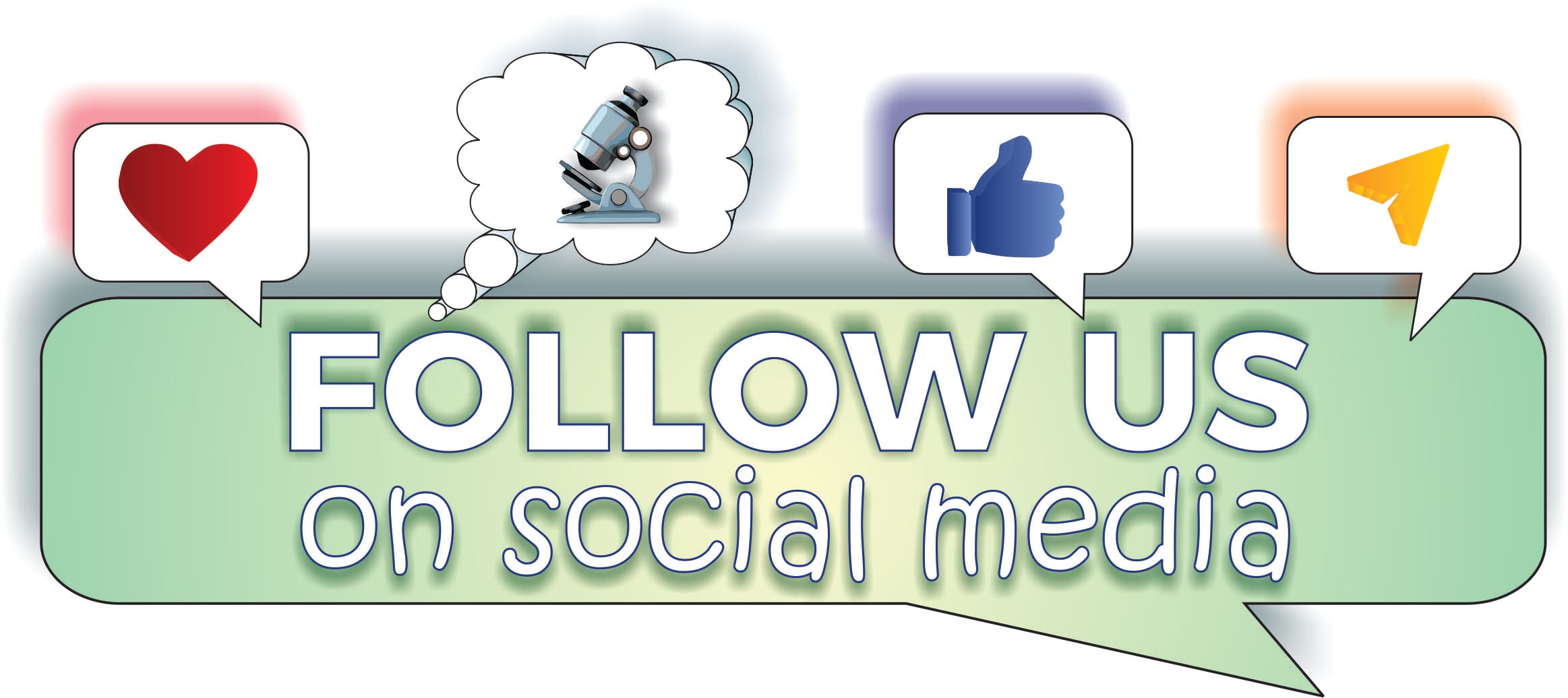 follow us on social media