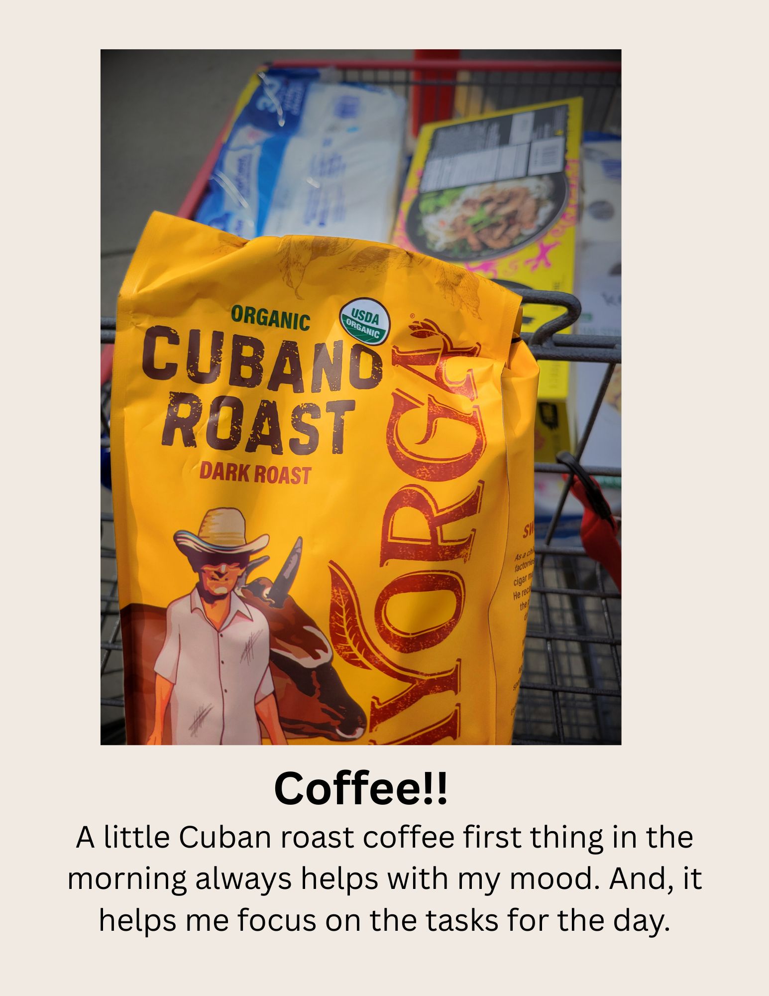 bag of coffee grounds