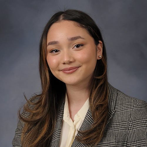 Asian young woman with long dark hair