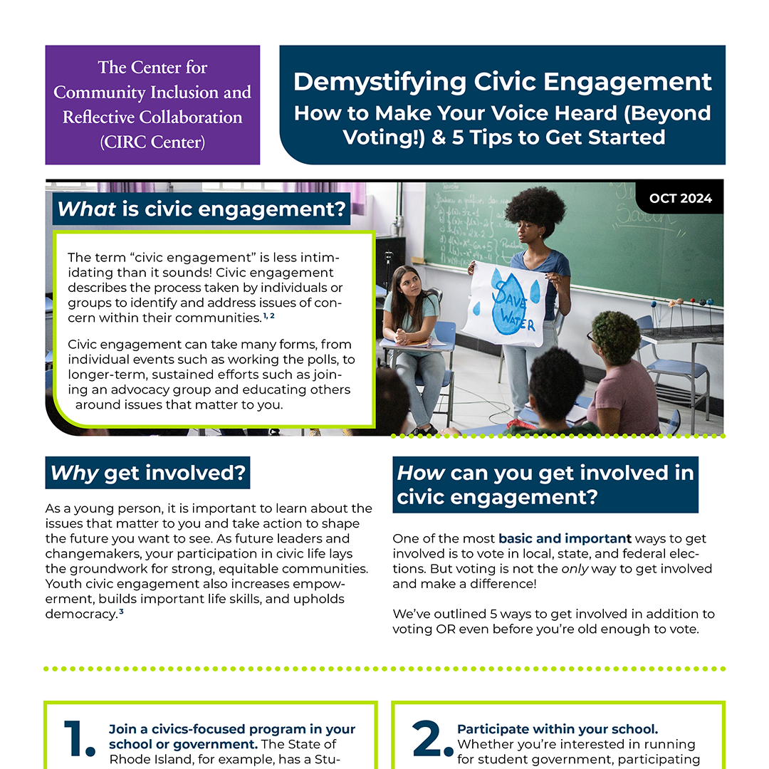 Demystifying Civic Engagement Tip Sheet