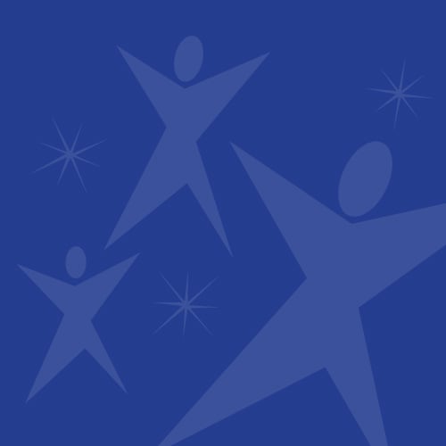 blue box for placeholder