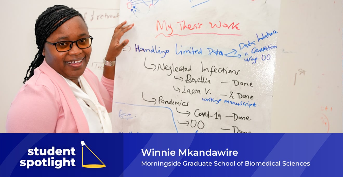 PhD candidate Winnie Mkandawire, impacted by grief and driven by hope, studies disease outbreak modeling