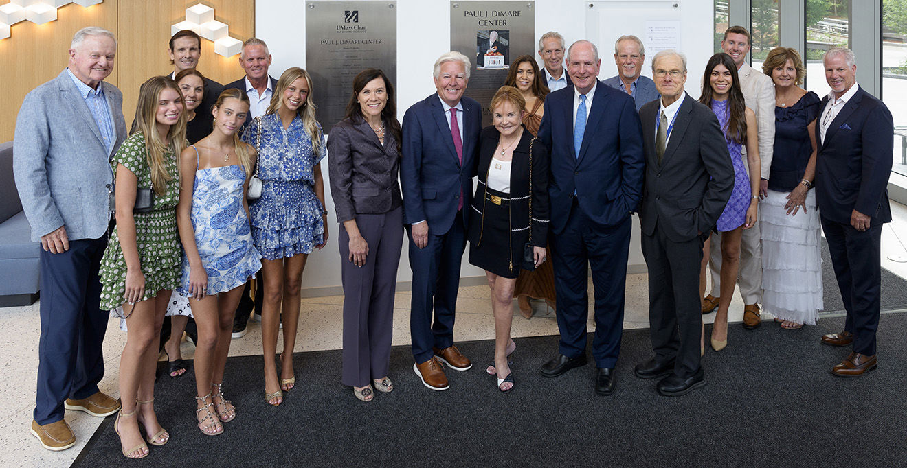 UMass Chan celebrates naming of Paul J. DiMare Center