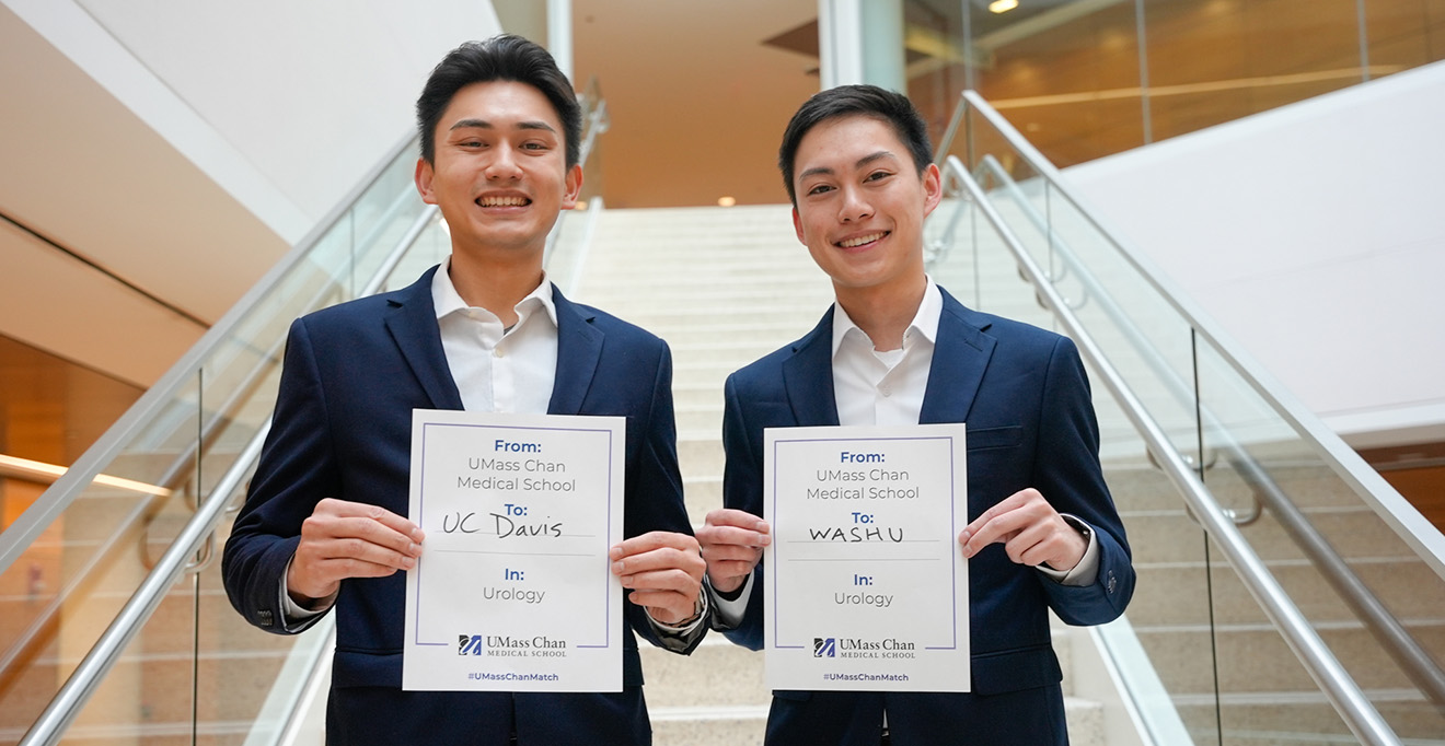 Early match success for future urologists Justin Nguyen and Cedrick Chiu