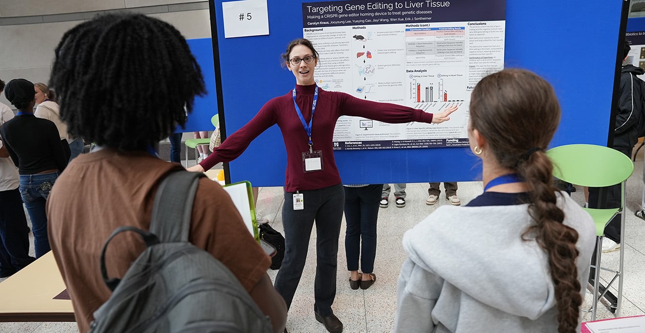 UMass Chan Reverse Science Fair has Worcester high schoolers judging grad students, postdocs