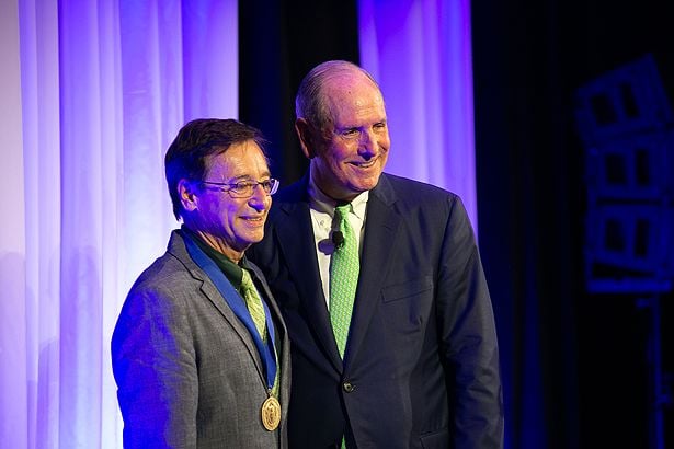 Robert Baldor, MD, accepts the Chancellor’s Medal for Distinguished Service.