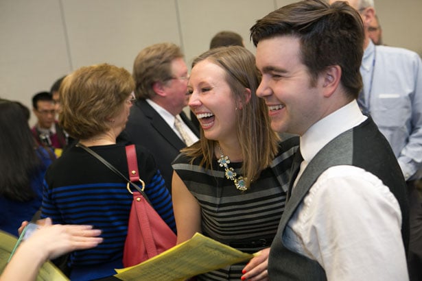 Sarah LeBlanc Aker and her husband, UMMS research technician Aaron Aker, will be together in Boston for the next phase of their careers.