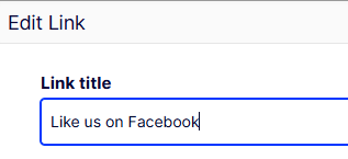 Link title property in Edit image pop up window